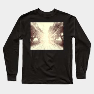 Radiant Dawn Forest Sketch Long Sleeve T-Shirt